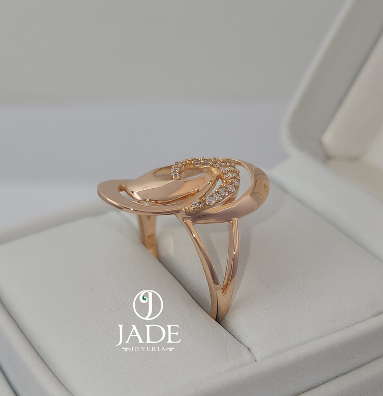 Anillo Circón Estelar en oro 18k – Jade18k (vista 3)