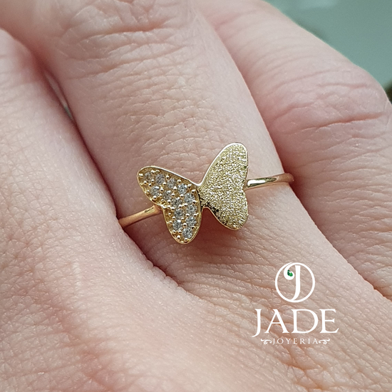 Anillo Sofia de Mariposa en oro 18k – Jade18k (vista 5)