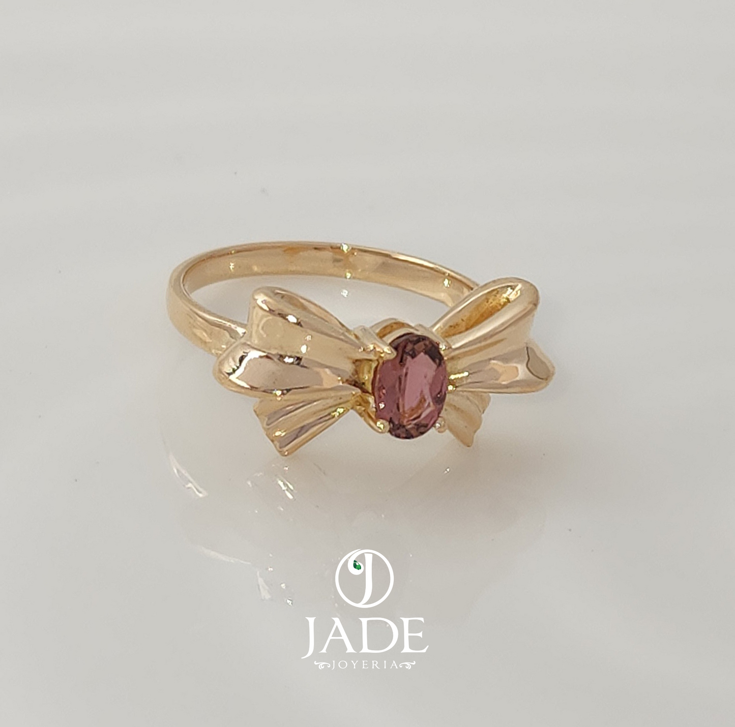 Anillo de moño en oro 18k