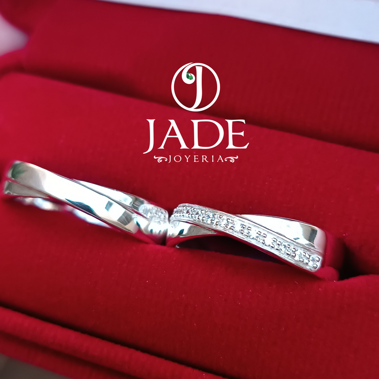 Aros Lex de matrimonio en plata ley – Jade18k
