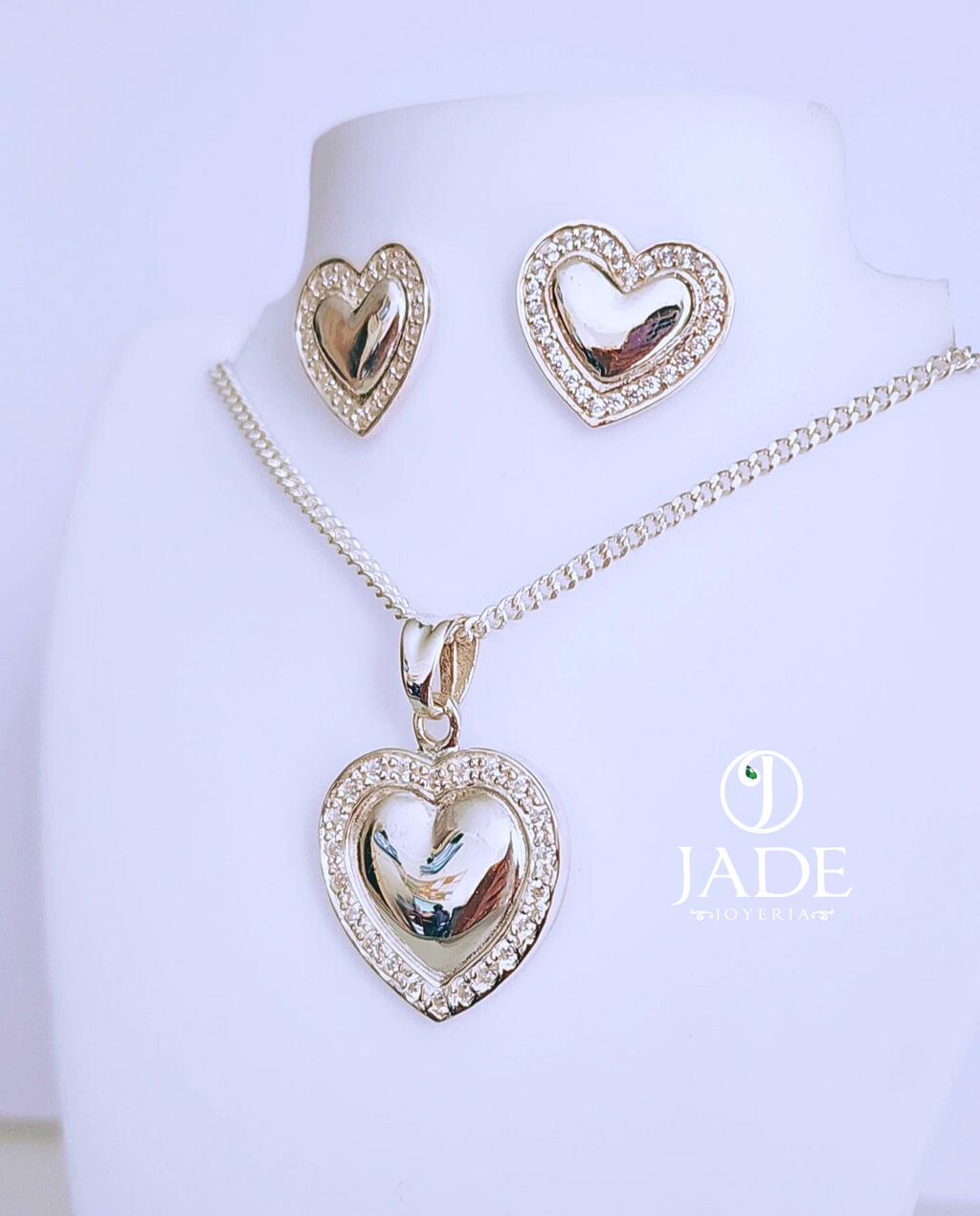 Juego Mi corazón en plata ley