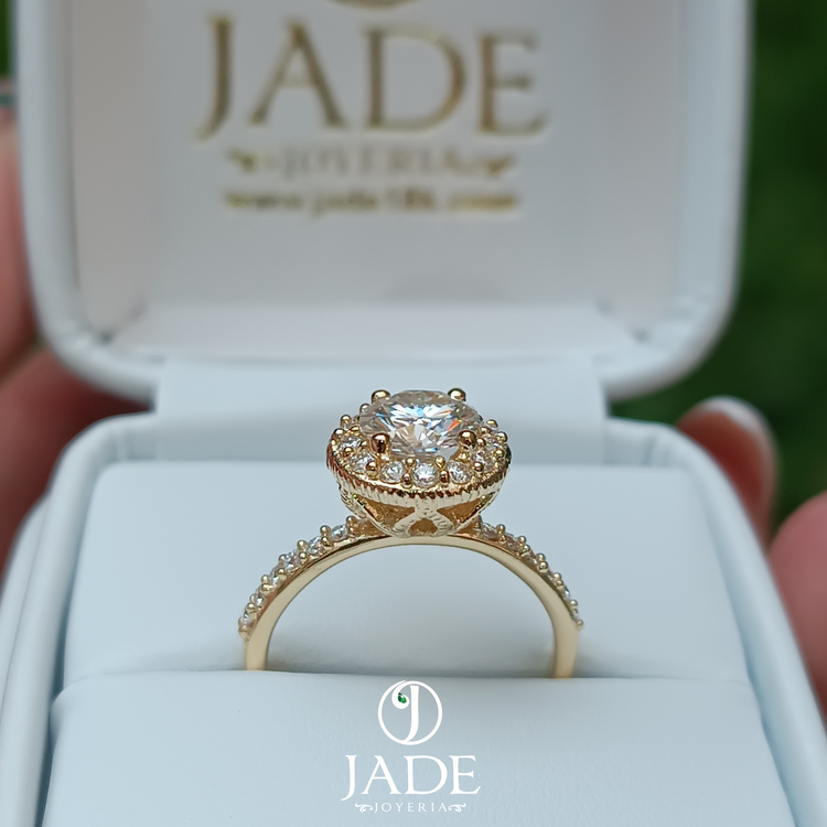Anillo de Compromiso Frida en oro 18k – Jade18k (vista 2)
