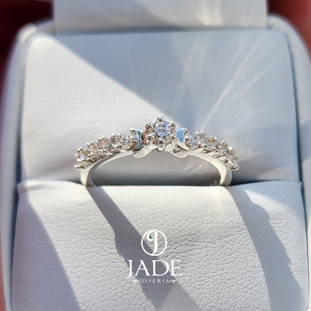 Anillo arcoiris en plata ley