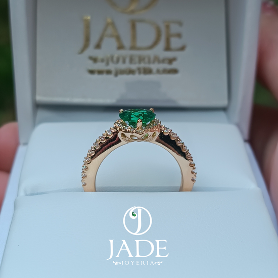 Anillo Sailor Moon Verde en oro 18k – Jade18k (vista 2)