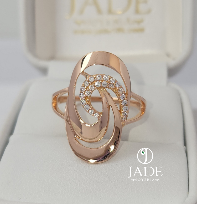Anillo Circón Estelar en oro 18k – Jade18k