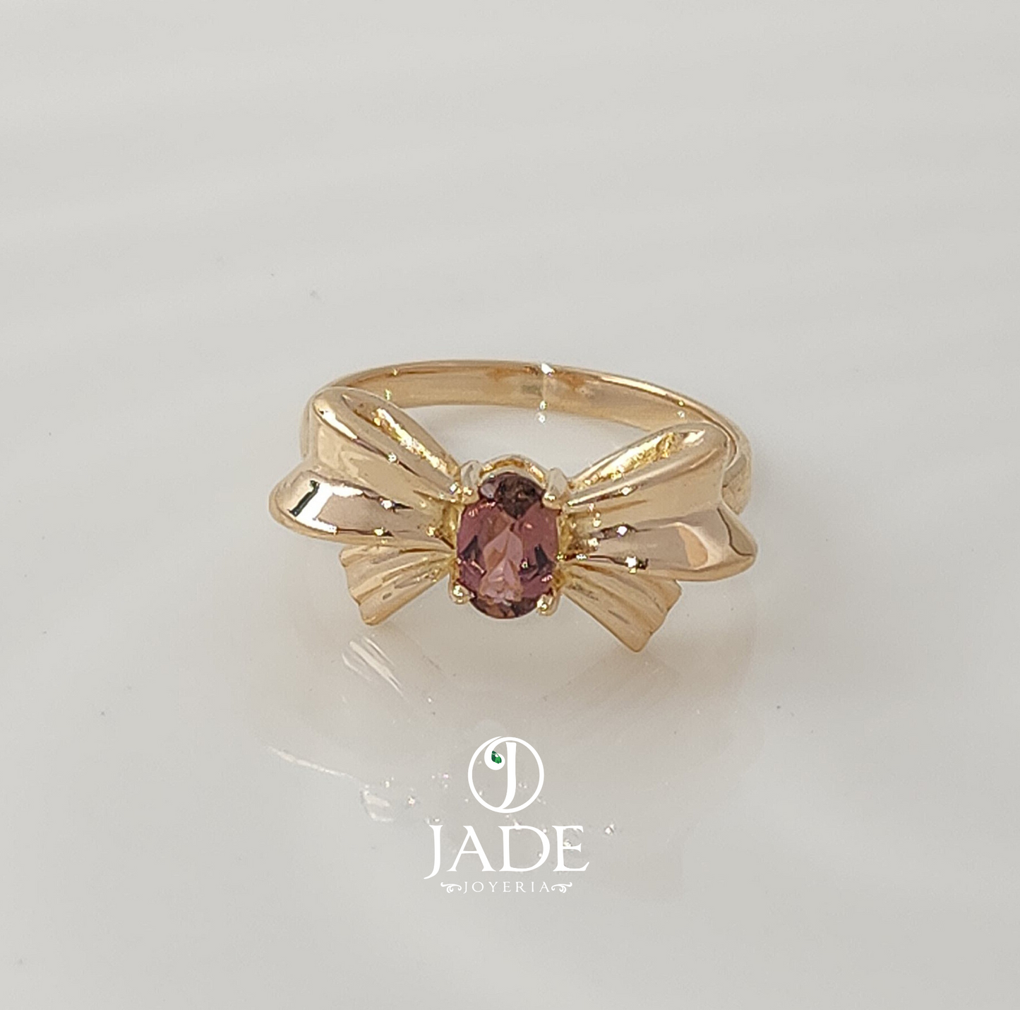 Anillo de moño en oro 18k