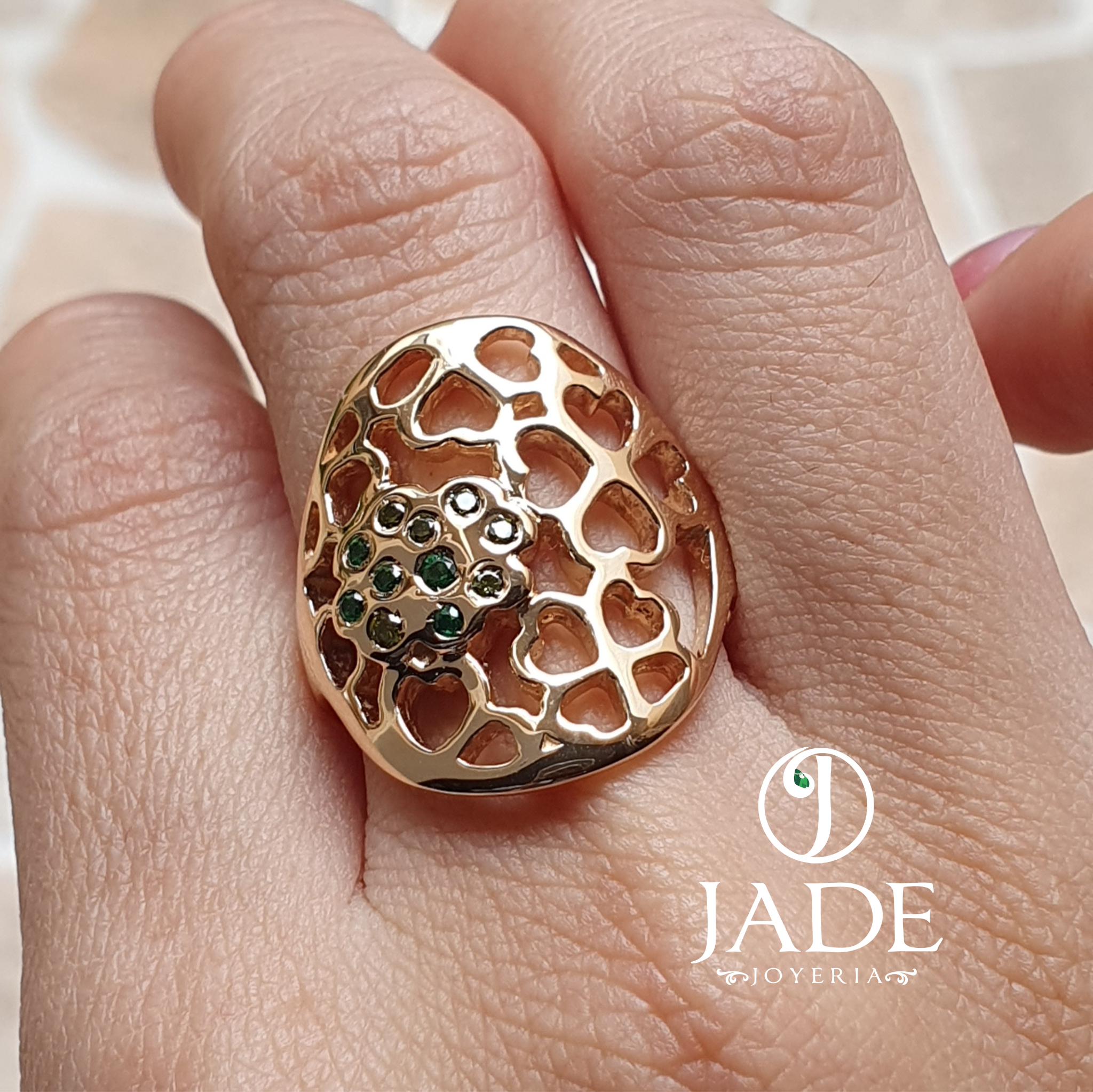 Anillo Rita corazón