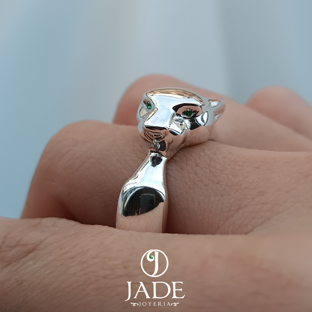 Anillo Jaguar en plata ley