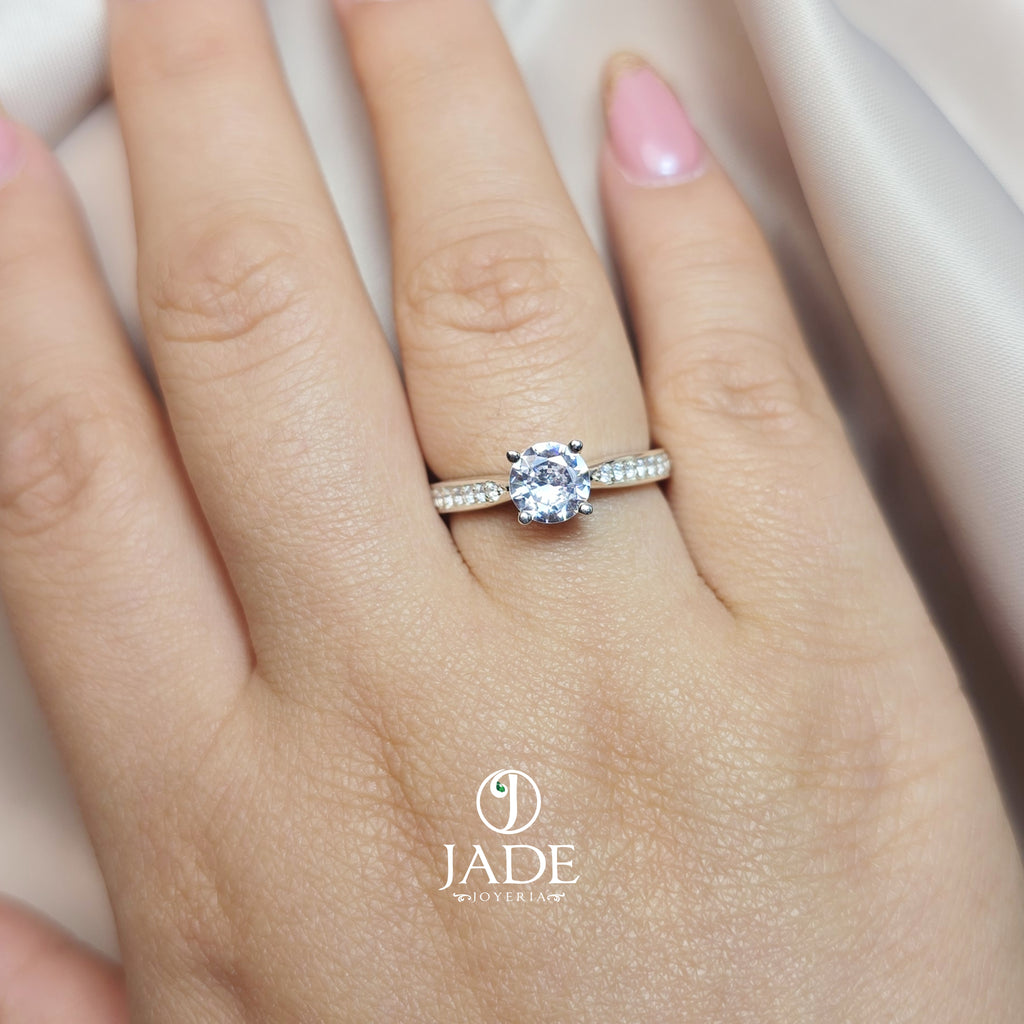 Anillo de Compromiso Plata "Eugenia"