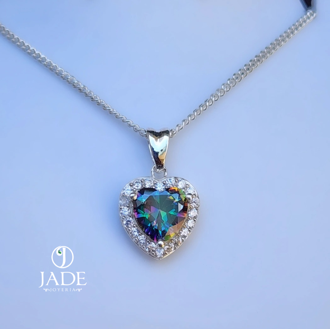 Dije Amor de Fuego en plata ley