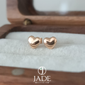 Aretes de Corazón para Bebé Oro de 18k