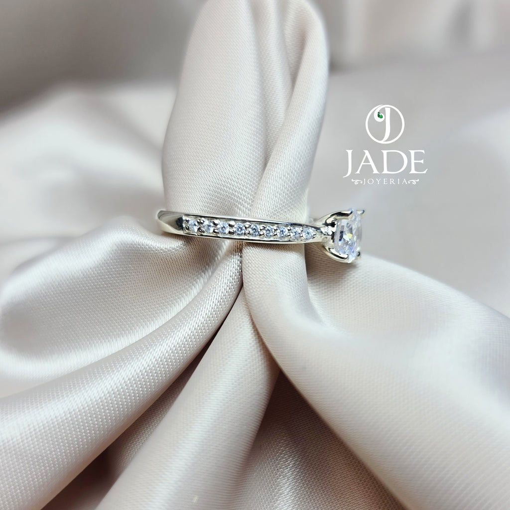 Anillo de Compromiso Plata "Eugenia"