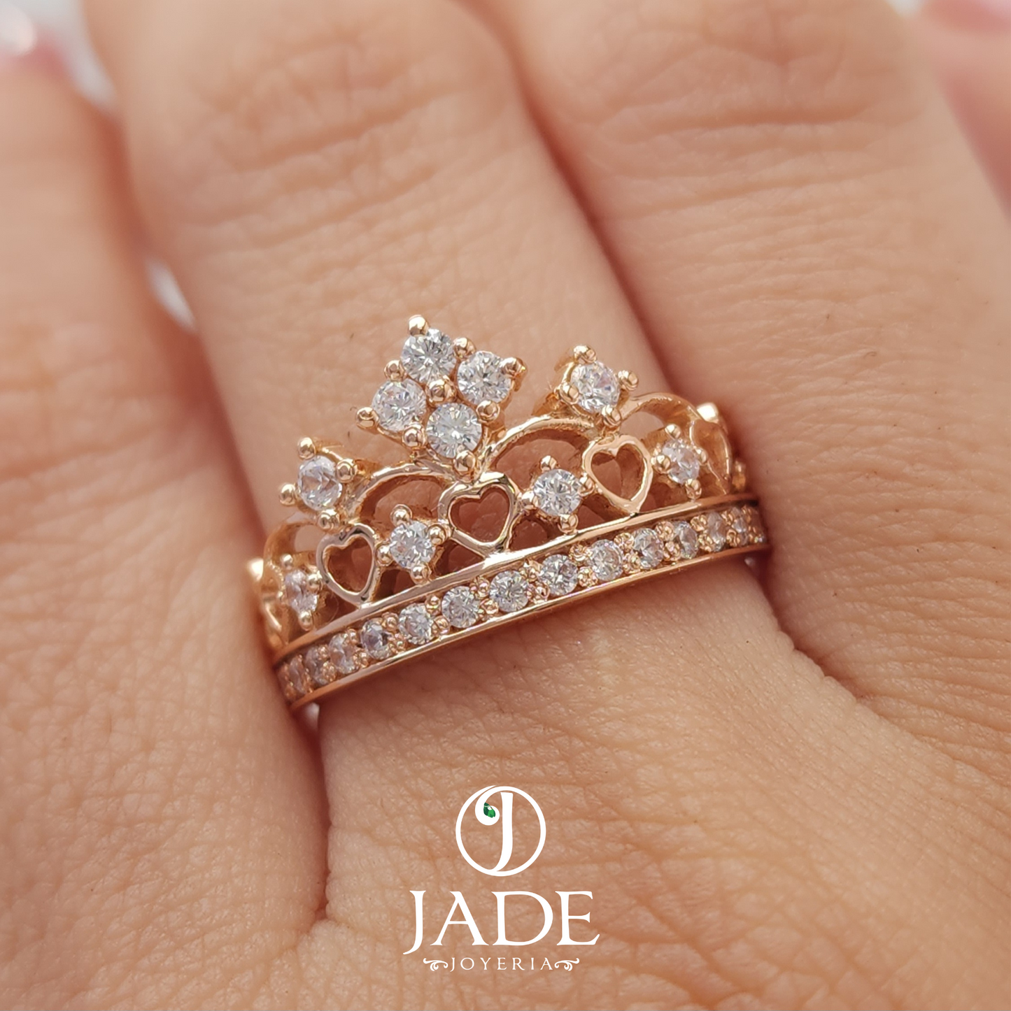 Anillo Corona Madie en oro 18k