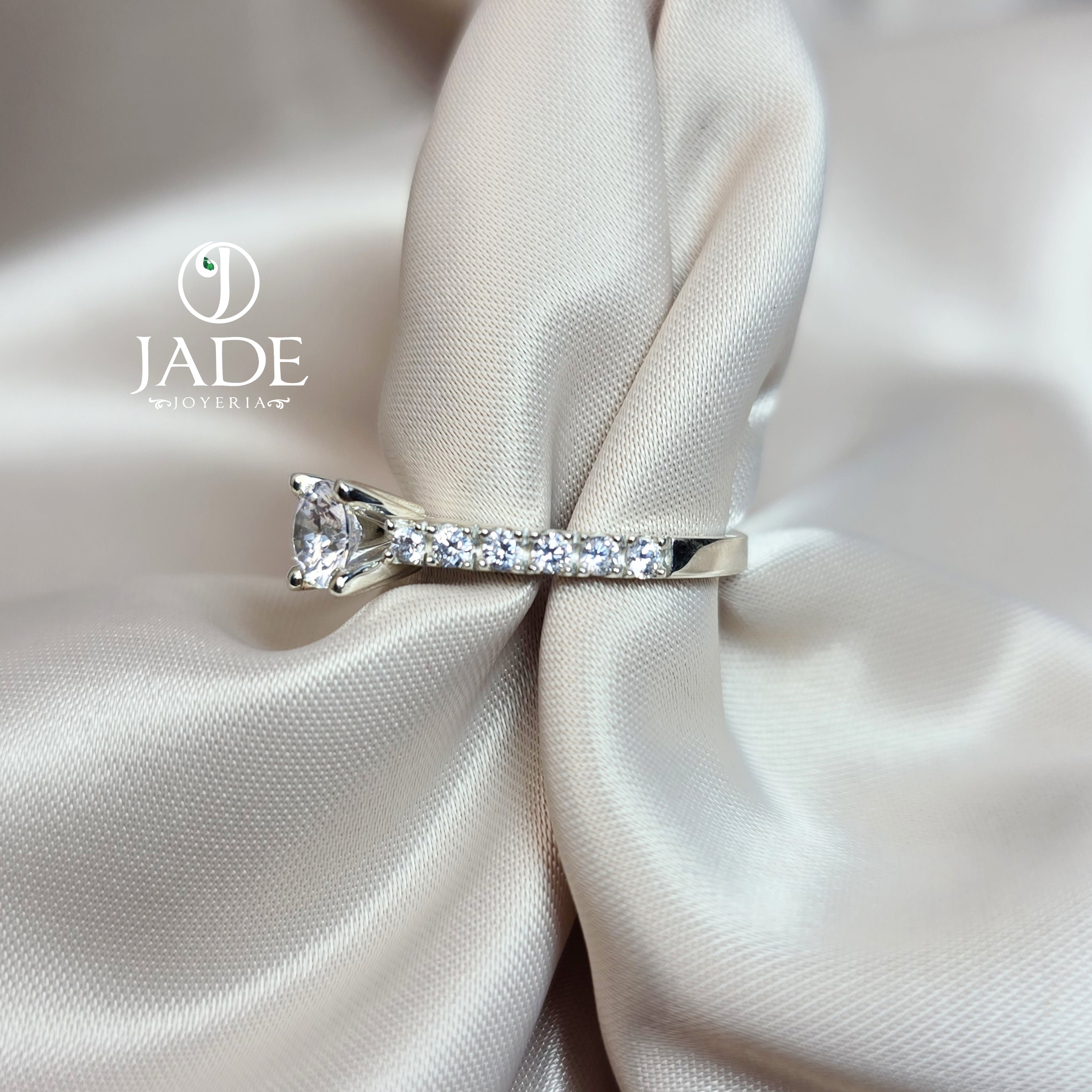 Anillo de Compromiso Plata "Rafaella"