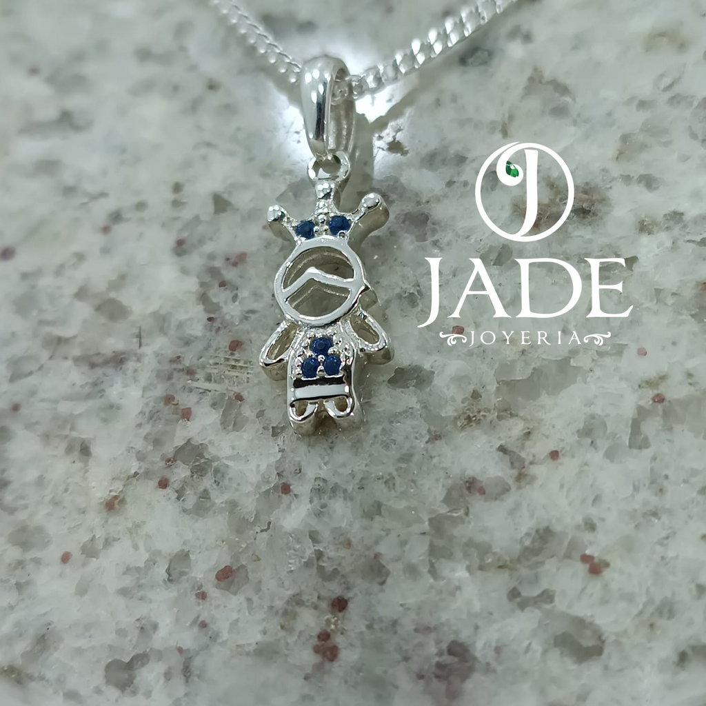 Dije de niño príncipe en plata ley