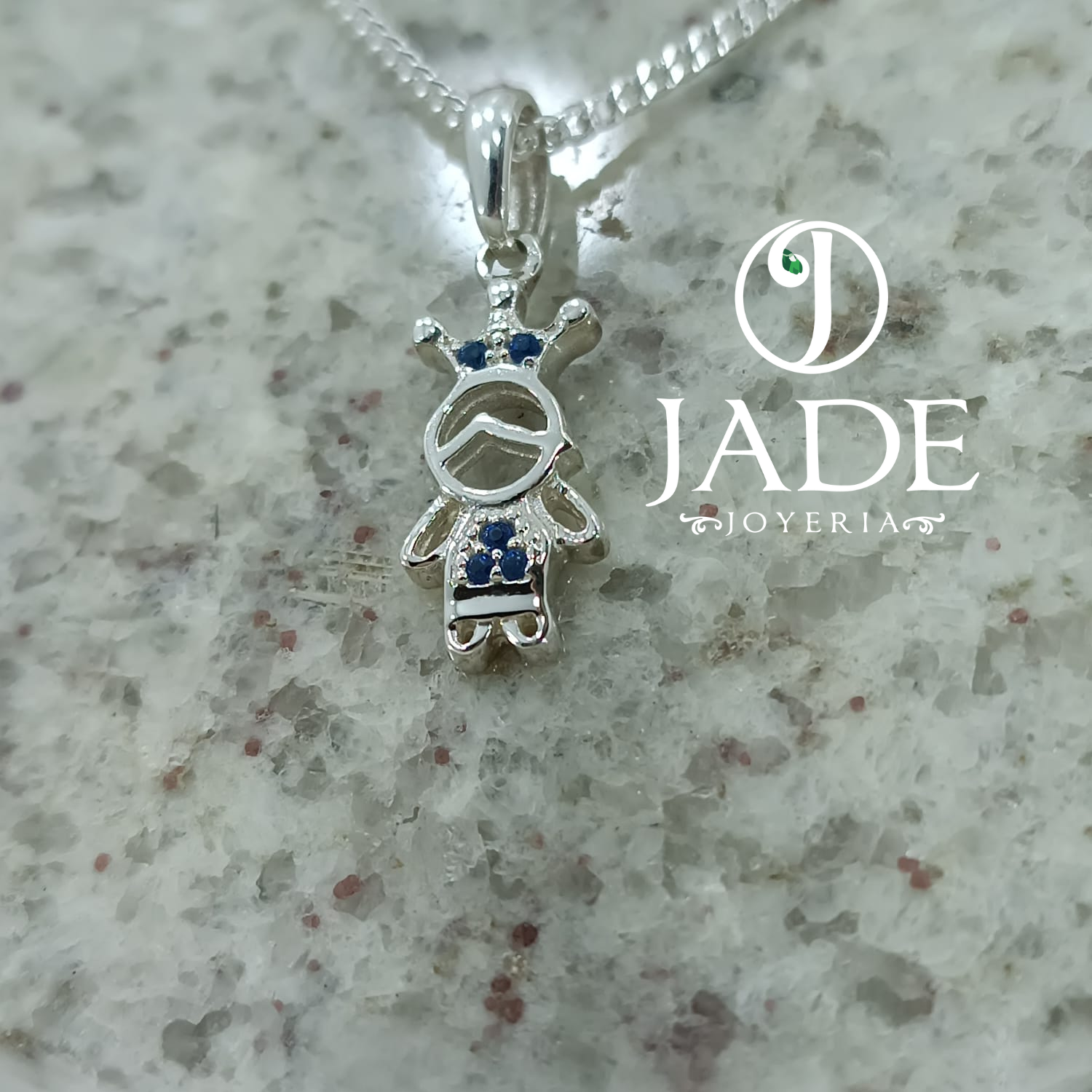 Dije de niño príncipe en plata ley