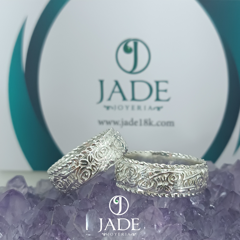 Aros de matrimonio Flower