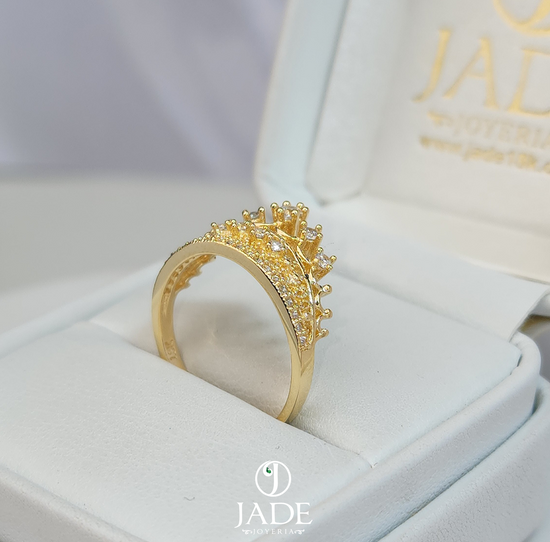 Anillo Corona Adriana – Jade18k (vista 3)