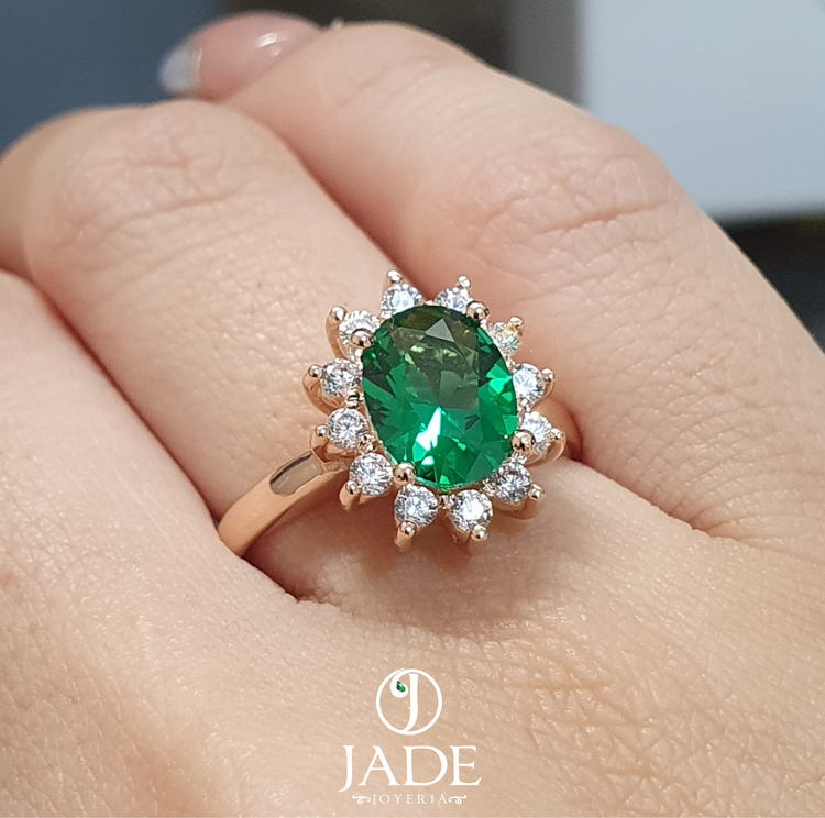Anillo de Compromiso Celestial en oro 18k – Jade18k (vista 3)