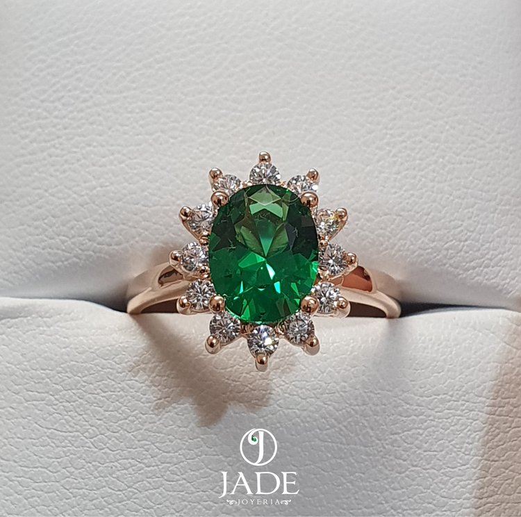 Anillo de Compromiso Celestial en oro 18k – Jade18k (vista 4)