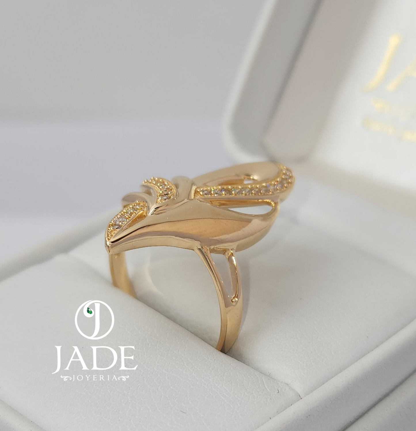 Anillo gota de vida en oro 18k