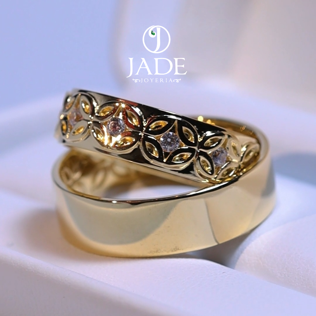 Aros de matrimonio Flor