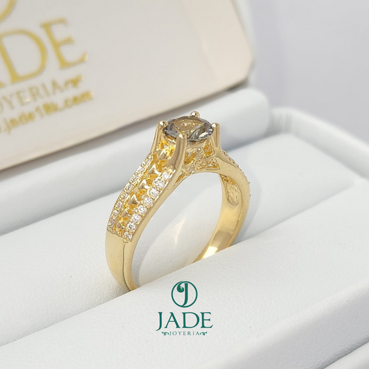 Anillo Mauricio de compromiso en oro 18k