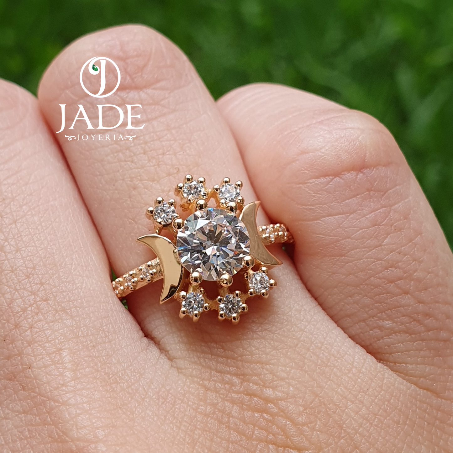 Anillo Luna en oro18k