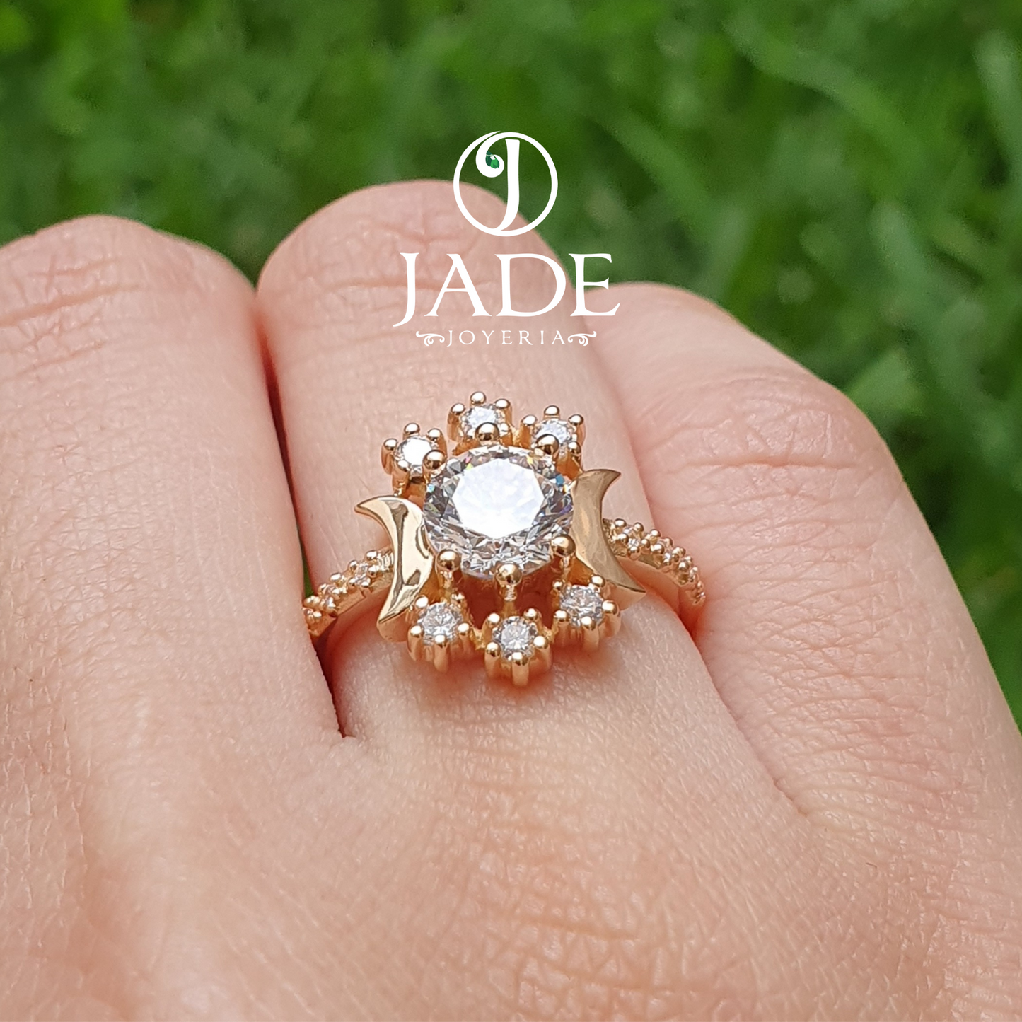 Anillo Luna en oro18k