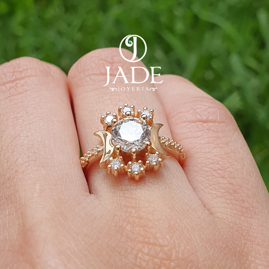 Anillo Luna en oro 18k – Jade18k (vista 3)