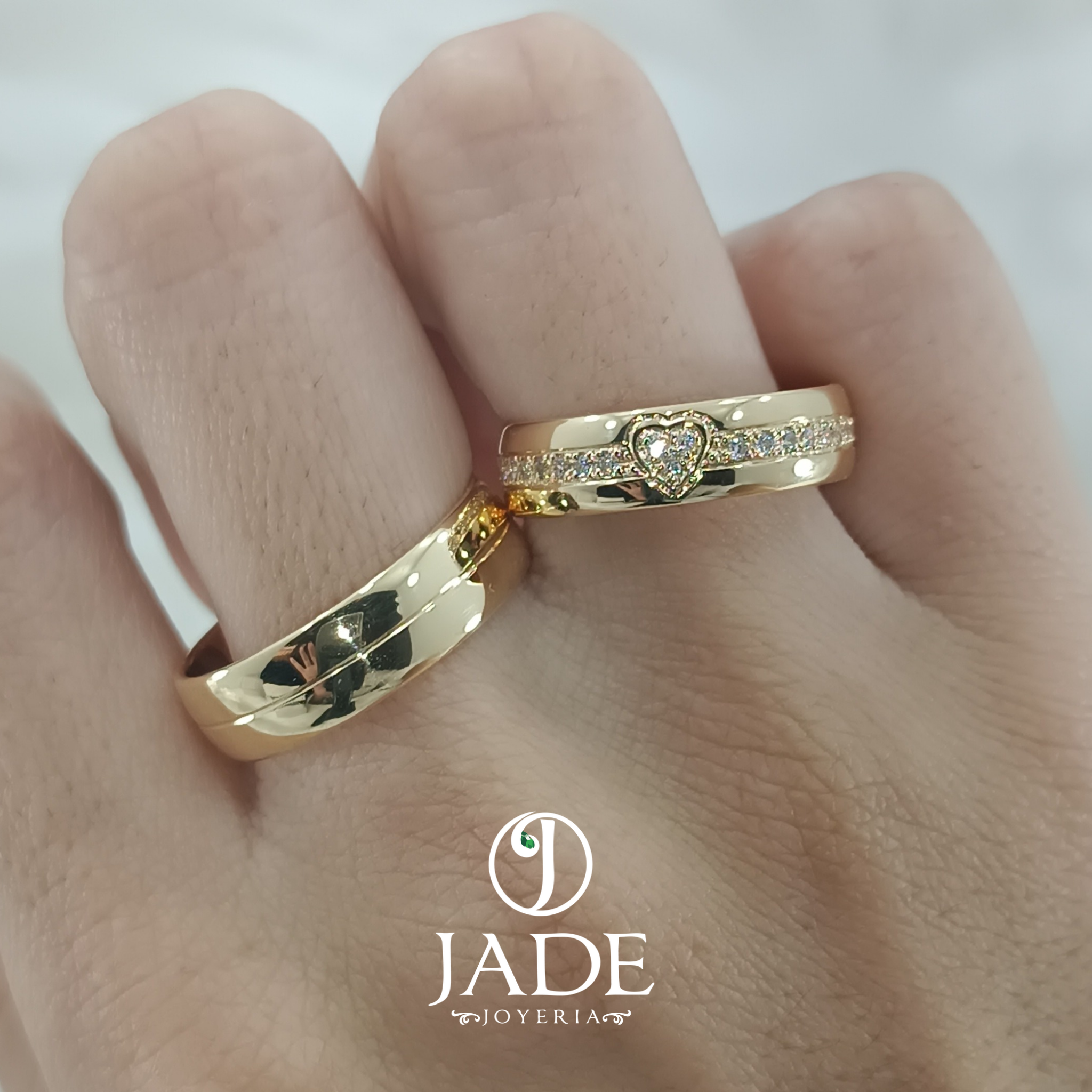 Aros de matrimonio corazón