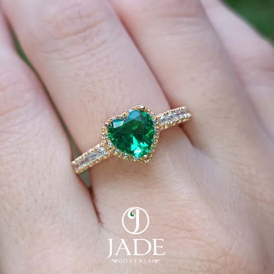 Anillo Sailor Moon Verde en oro 18k – Jade18k (vista 3)