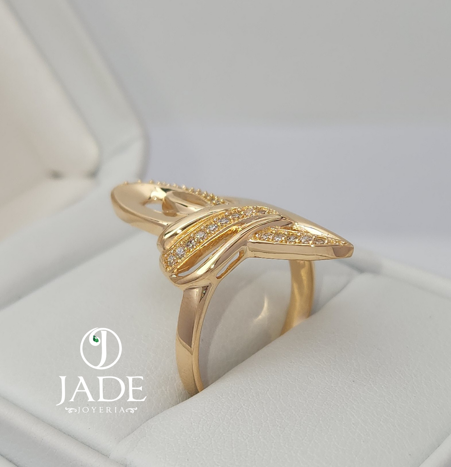 Anillo gota de vida en oro 18k