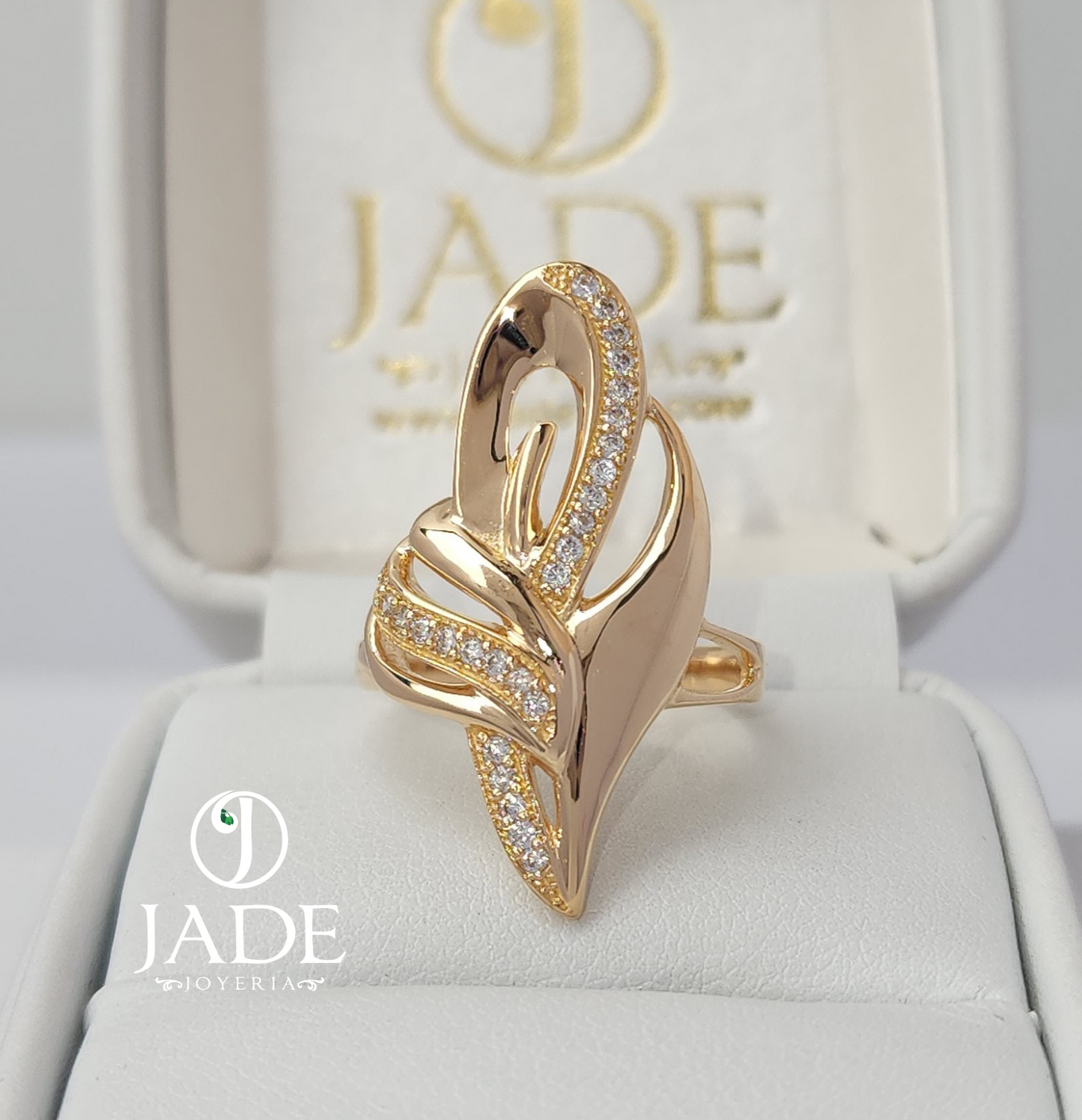 Anillo gota de vida en oro 18k