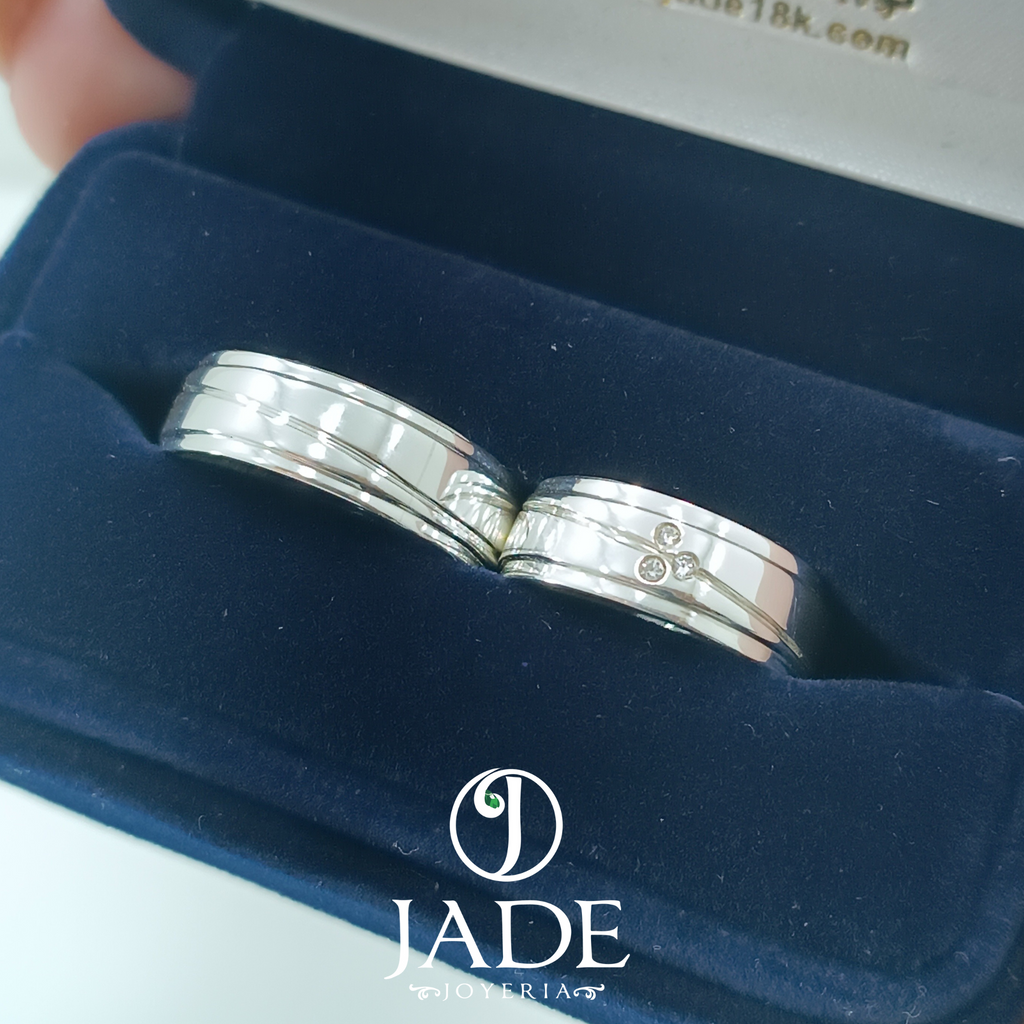 Aros de matrimonio en plata ley