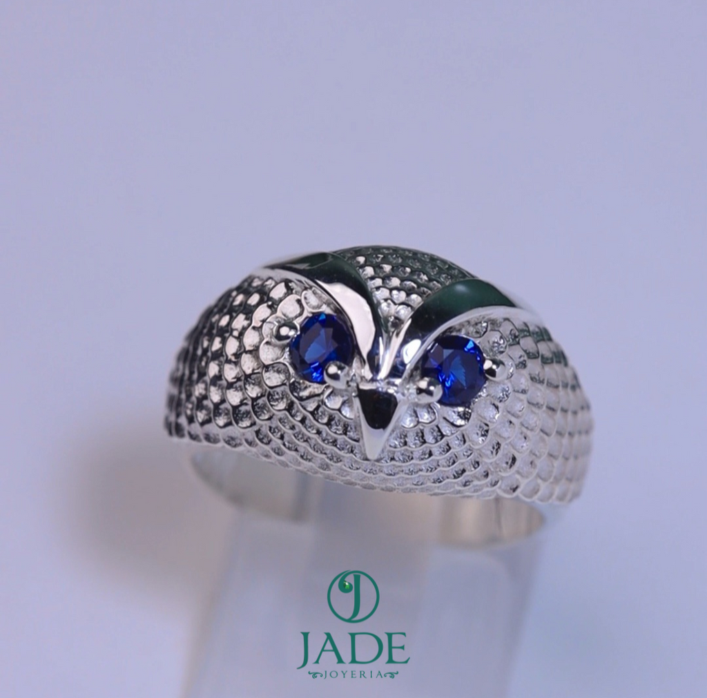 Anillo de Buho en plata ley