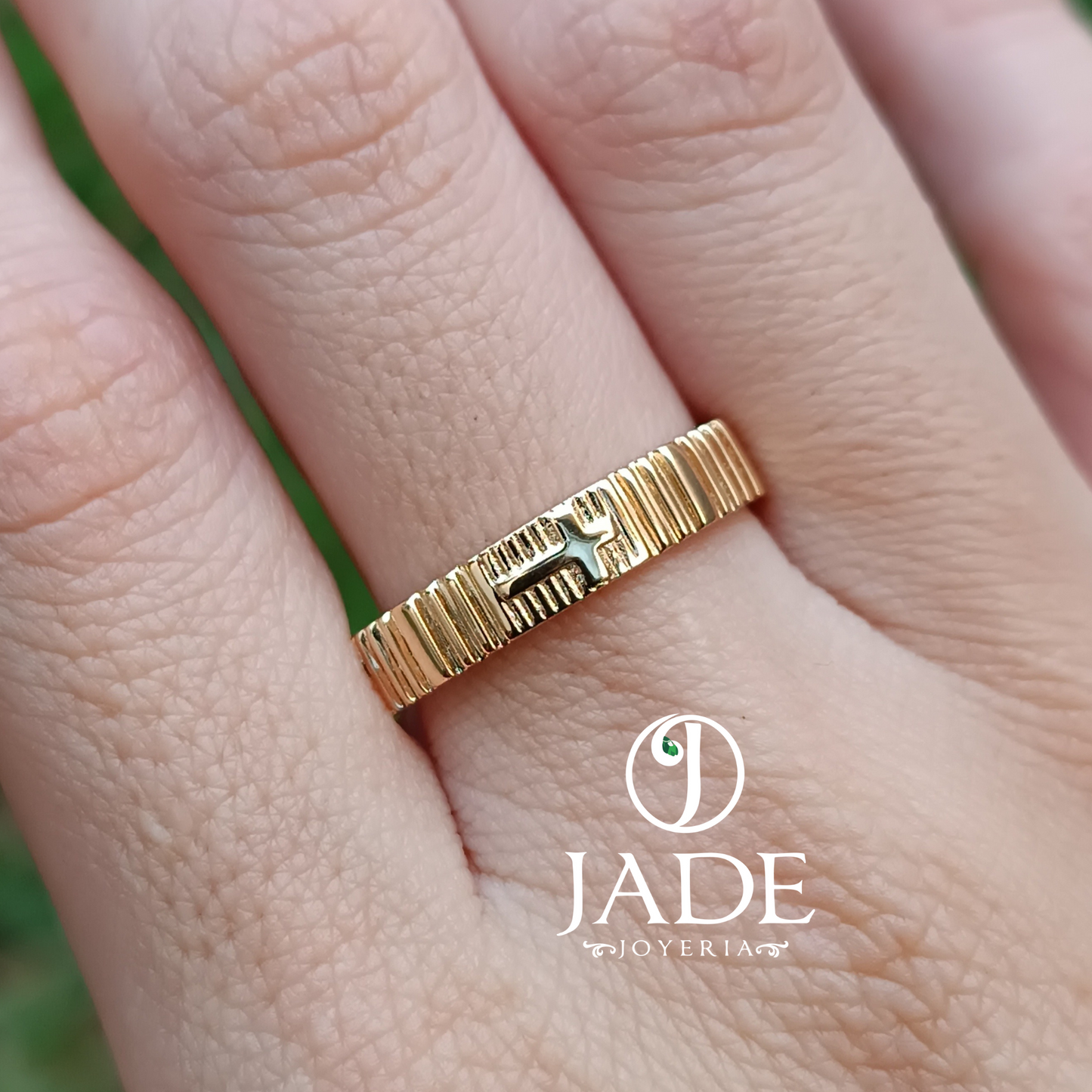 Denario personalizado en oro 18k