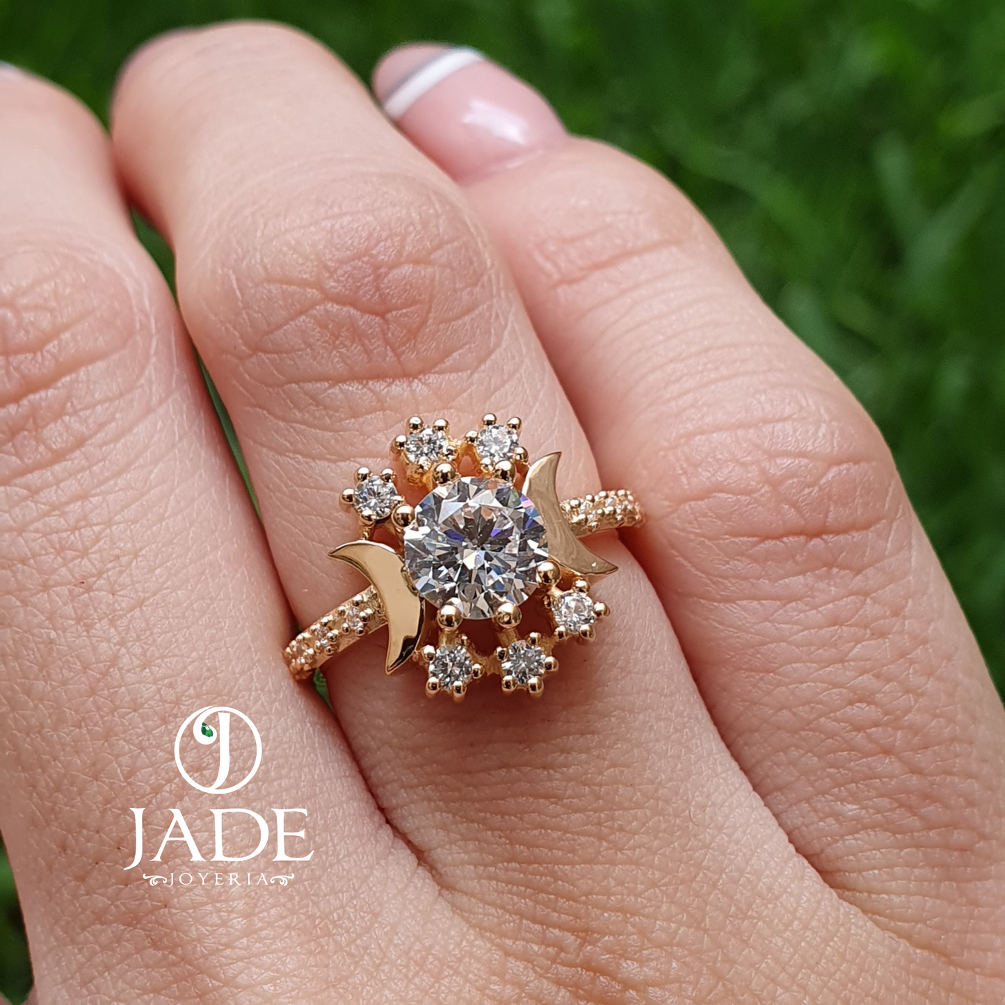 Anillo Luna en oro18k