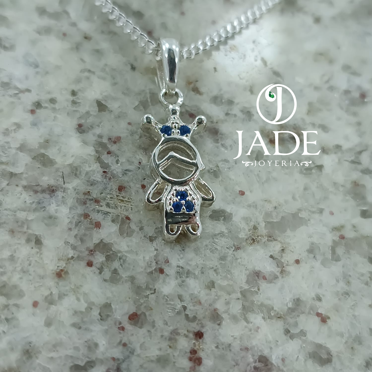 Dije de niño príncipe en plata ley