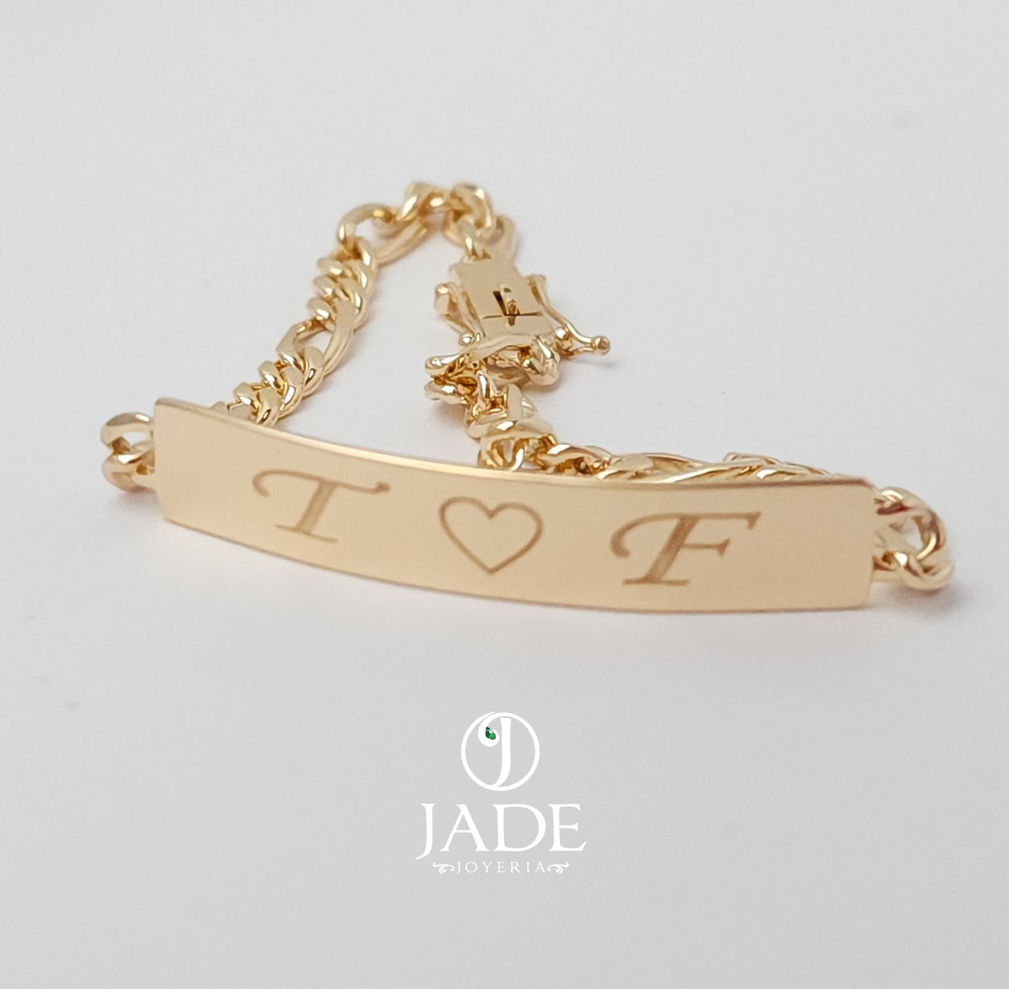 Esclava personalizada en oro 18k