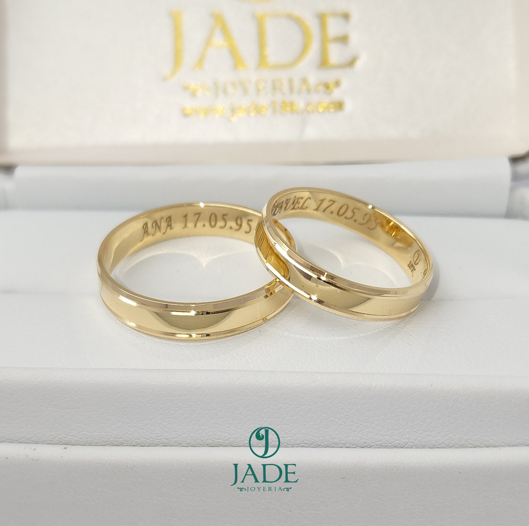 Aros Promesas encantadas de matrimonio