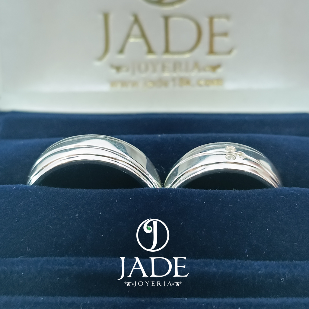 Aros de matrimonio en plata ley
