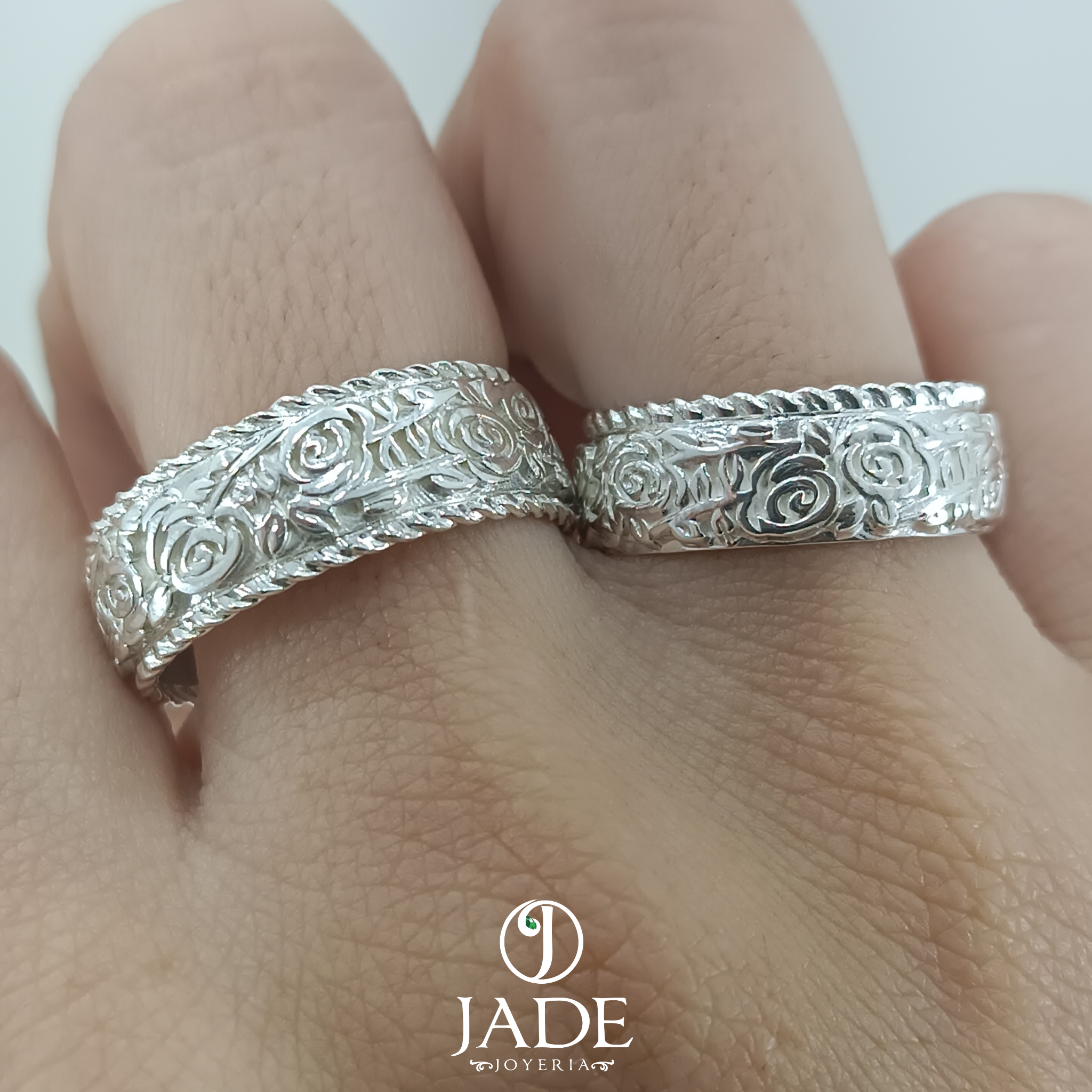 Aros de matrimonio Flower