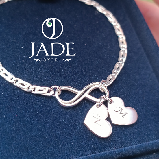 Pulsera Mónaco Infinity Love en Plata Ley – Jade18k (vista 2)