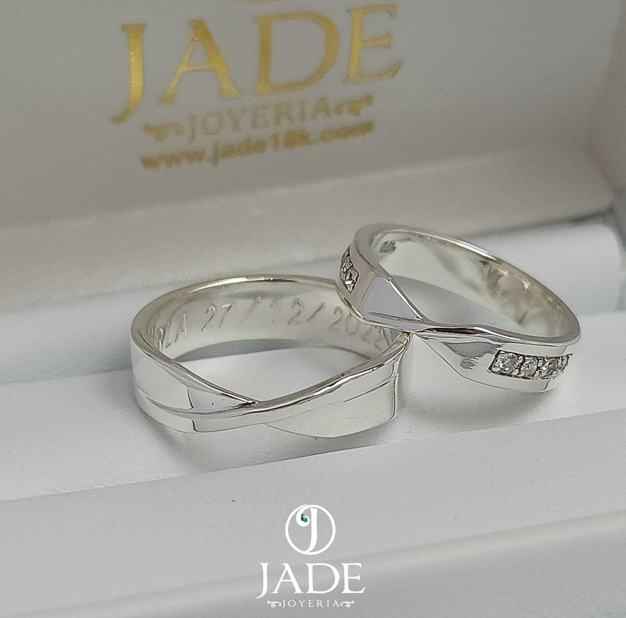 Aros de matrimonio Lucas en plata ley