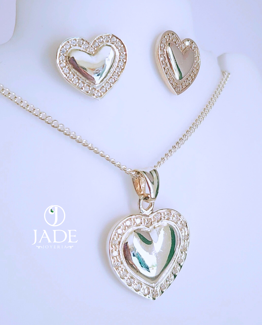 Juego Mi corazón en plata ley