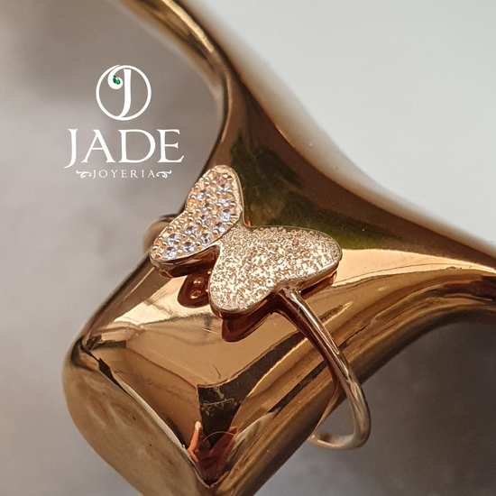 Anillo Sofia de Mariposa en oro 18k – Jade18k