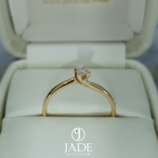 Anillo de Compromiso Mia en oro 18k – Jade18k (vista 2)