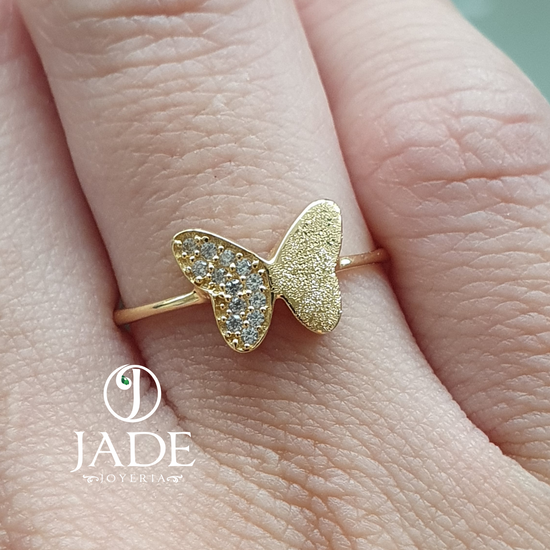 Anillo Sofia de Mariposa en oro 18k – Jade18k (vista 4)