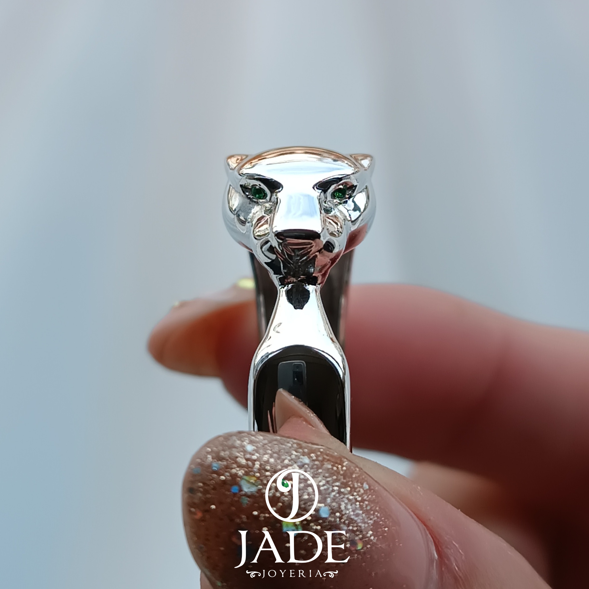 Anillo Jaguar en plata ley